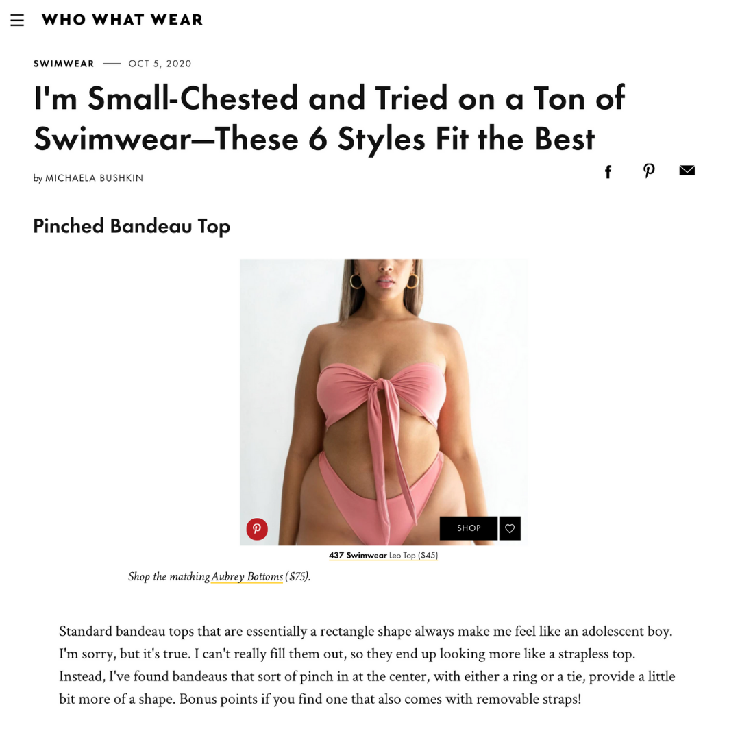 WHO WHAT WEAR: The 6 best swimsuits for small busts