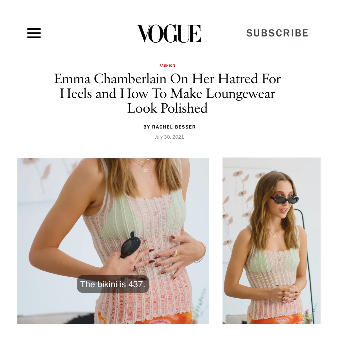 How To Dress Like Emma Chamberlain In The Heat