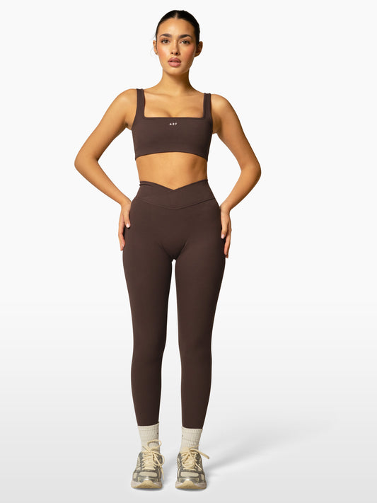 The V Legging / Espresso
