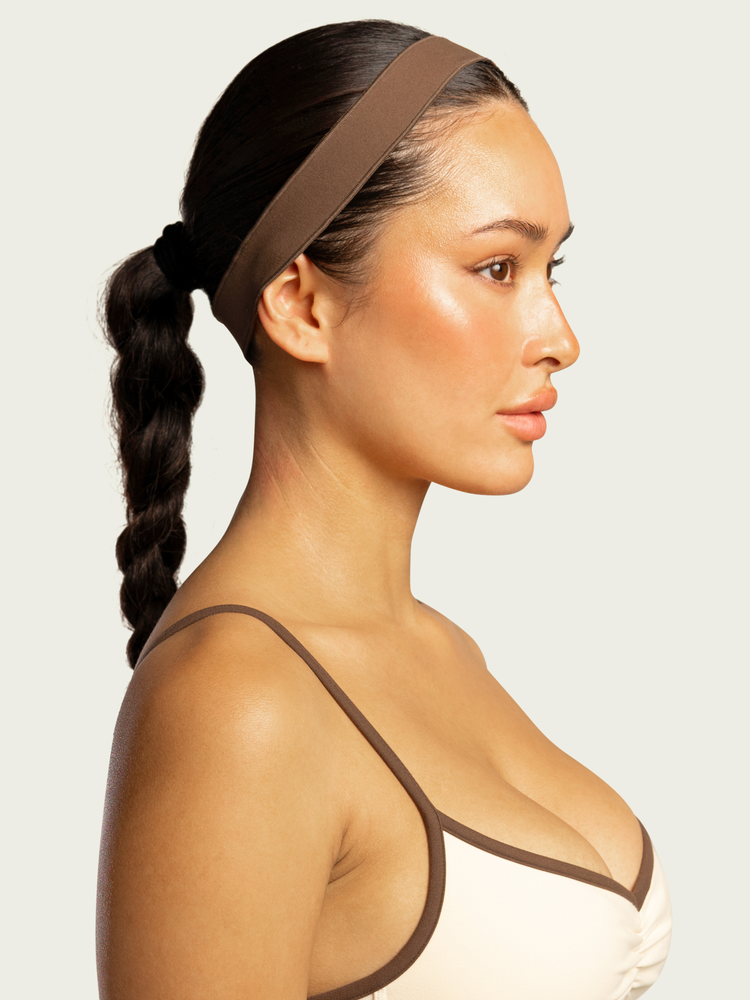 The Micro Headband / Teddy-Cream
