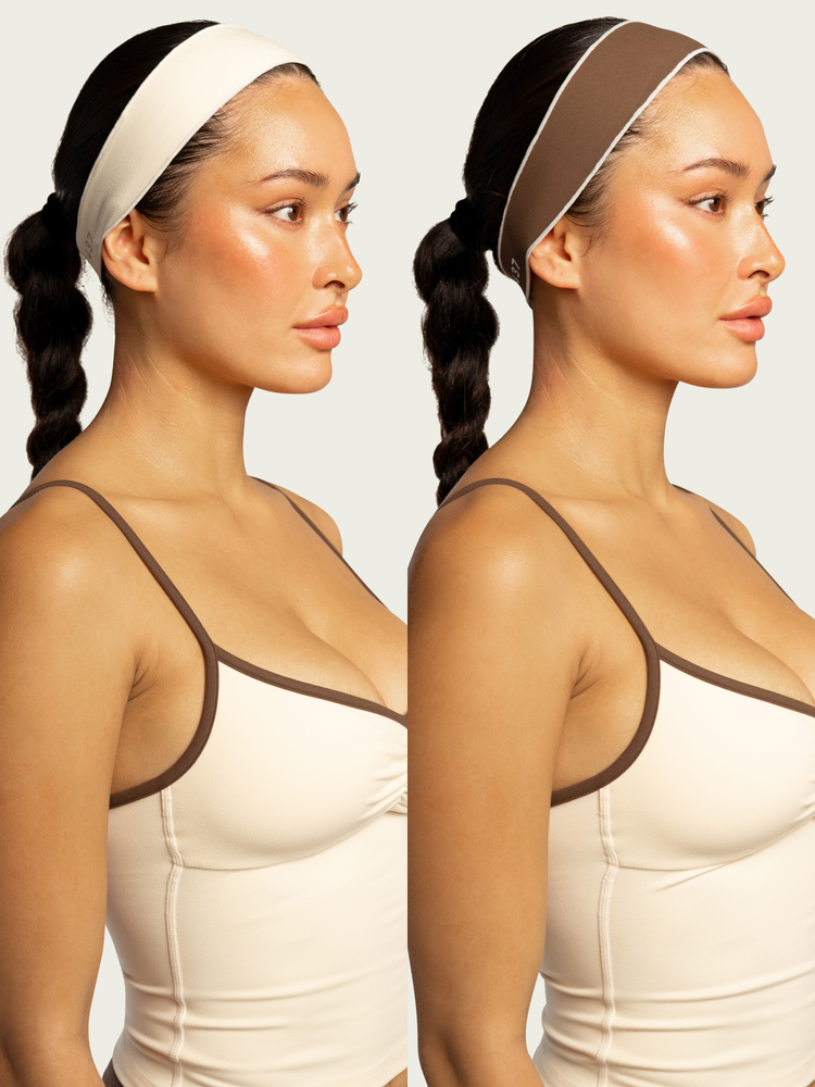 The Micro Headband / Teddy-Cream