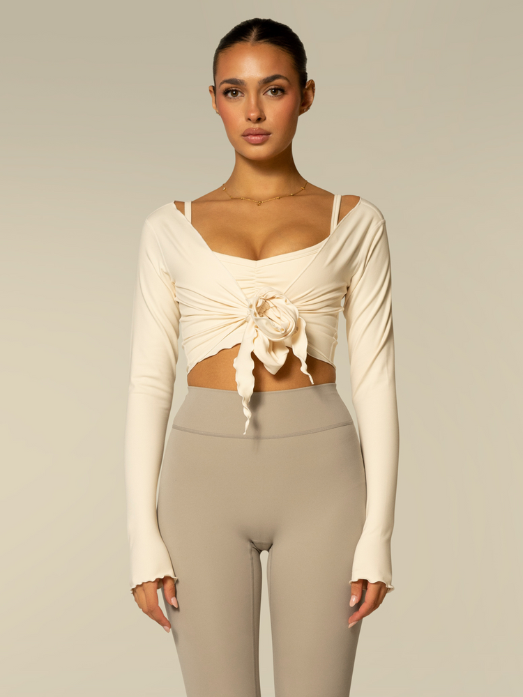 The Scrunch Bra / Cream