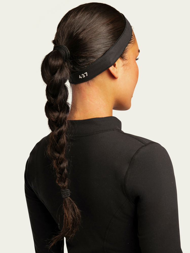 The Micro Headband / Black-Cream