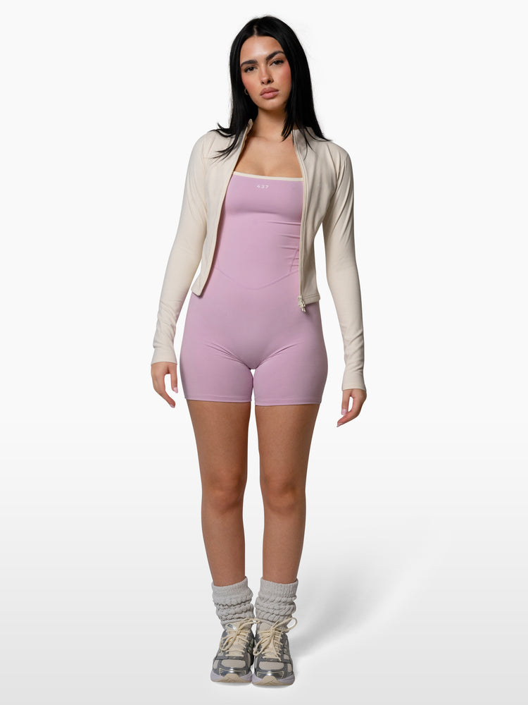 The Shorts Onesie / Parfait-Crème