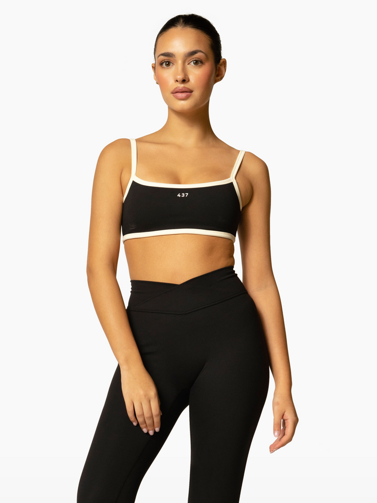 The Micro Bra / Black-Cream