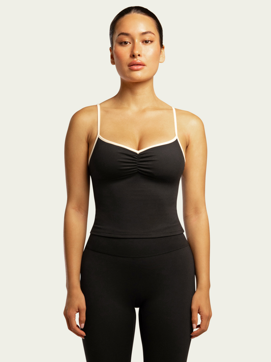 The Ballet Tank / Black-Cream