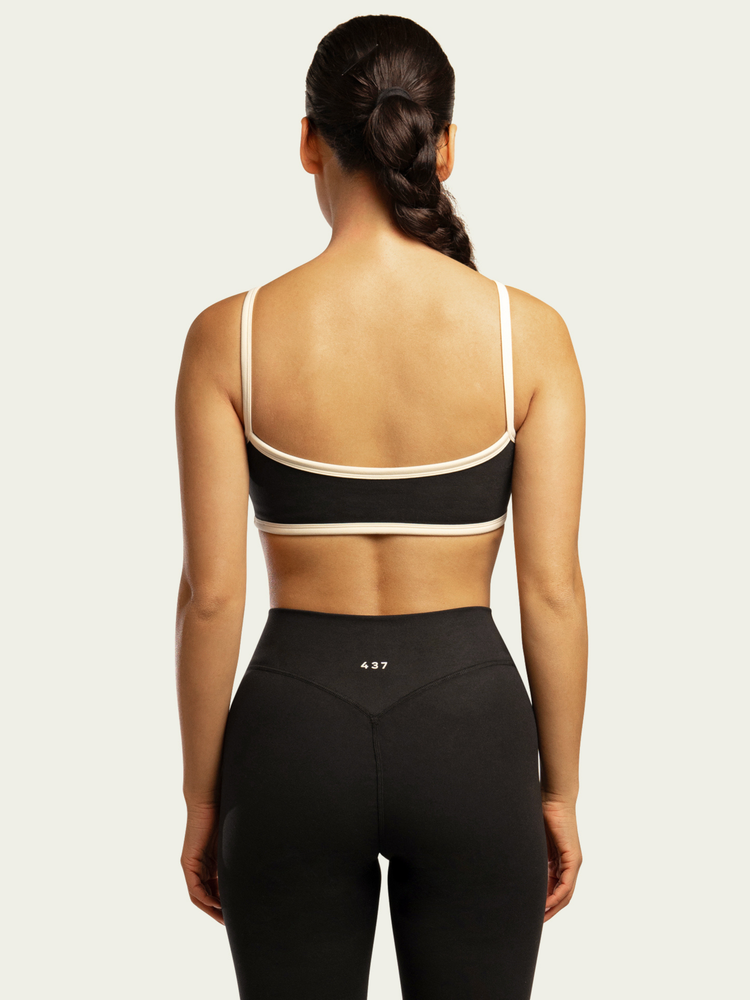 The Micro Bra / Black-Cream