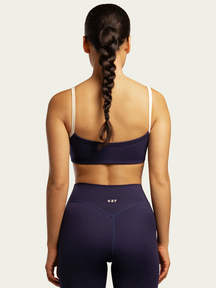 The Micro Bra / Navy-Cream
