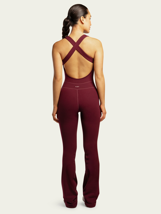 The Sculpt Onesie / Black-Cherry