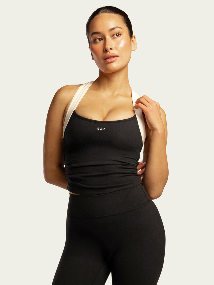 The Sculpt Tank / Black-Cream