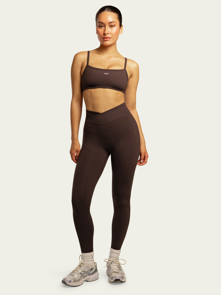 The V Legging / Espresso