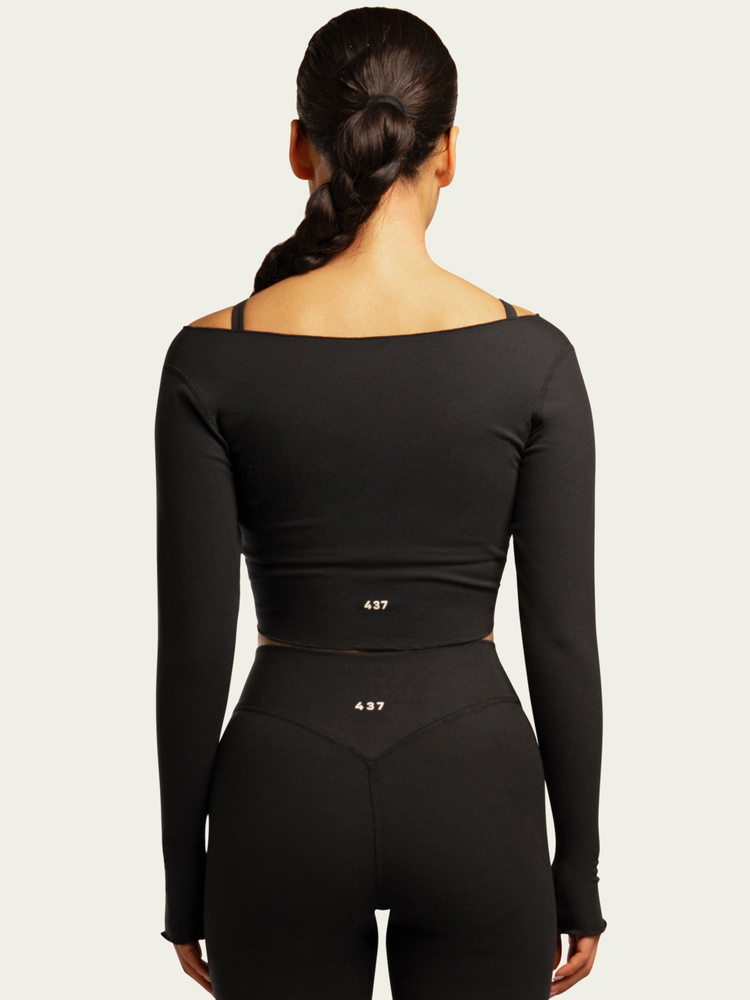 The Wrap Top / Black