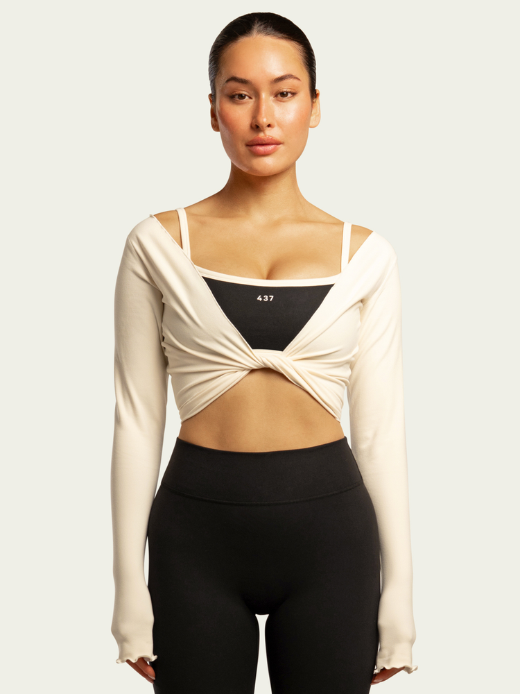 The Wrap Top / Cream