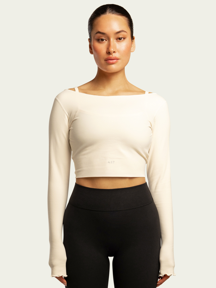 The Wrap Top / Cream