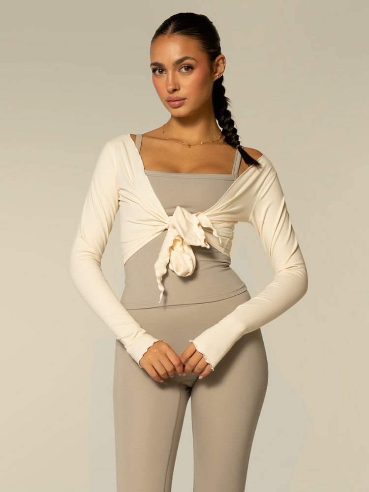 The Wrap Top / Cream