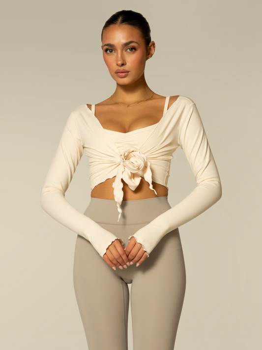 The Wrap Top / Cream
