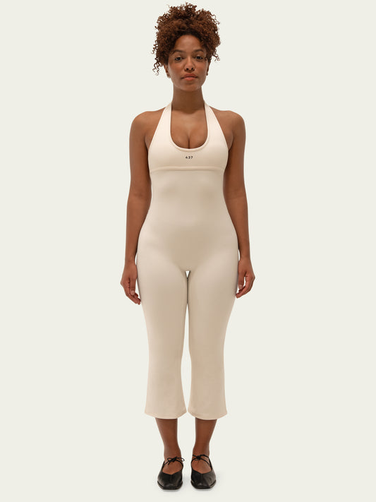 The Halter Onesie / Cream