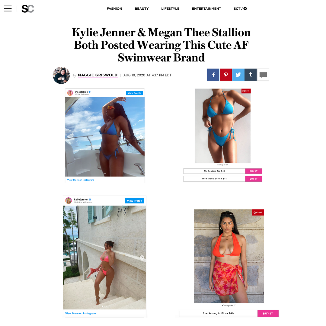 STYLECASTER: Kylie Jenner & Megan Thee Stallion wear 437