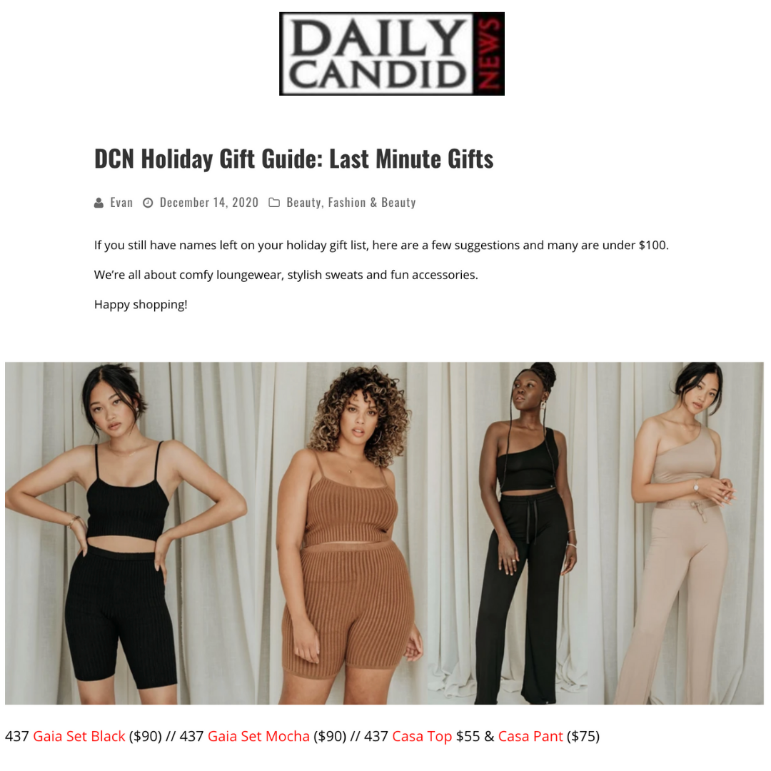 DAILY CANDID NEWS: Last Minute Gifts