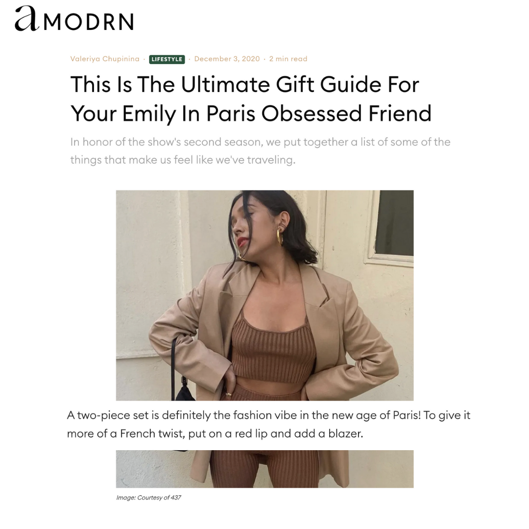 AMODRN: Ultimate Gift Guide For Your Emily In Paris Obsessed Friend