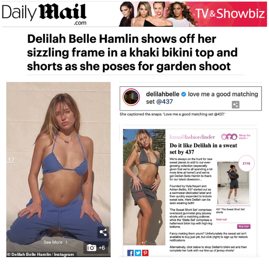 DAILY MAIL: Delilah Belle Hamlin shows off sizzling frame in bikini photo shoot