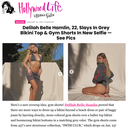 HOLLYWOOD LIFE: Delilah Belle slays in grey bikini & gym shorts