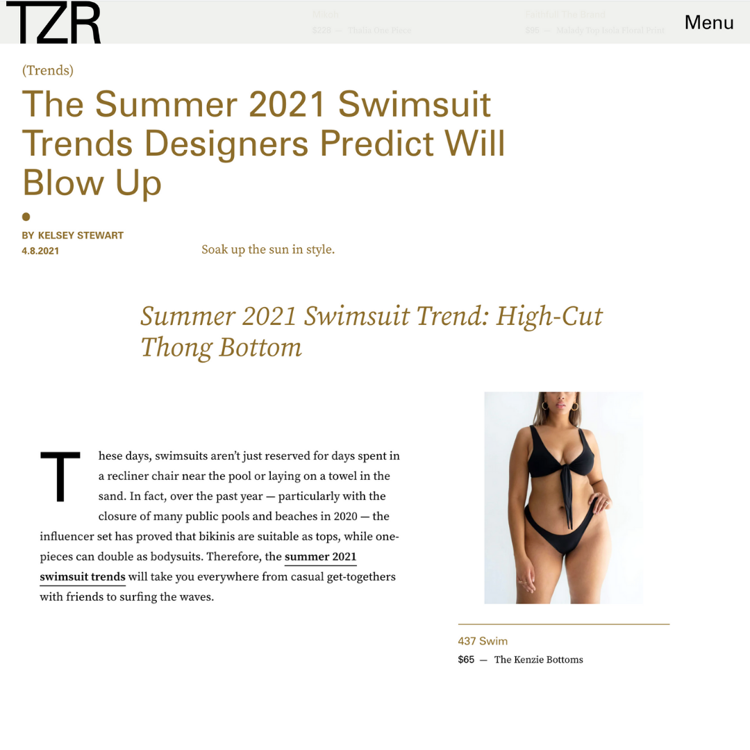 THE ZOE REPORT: Summer 2021 swimsuit trends