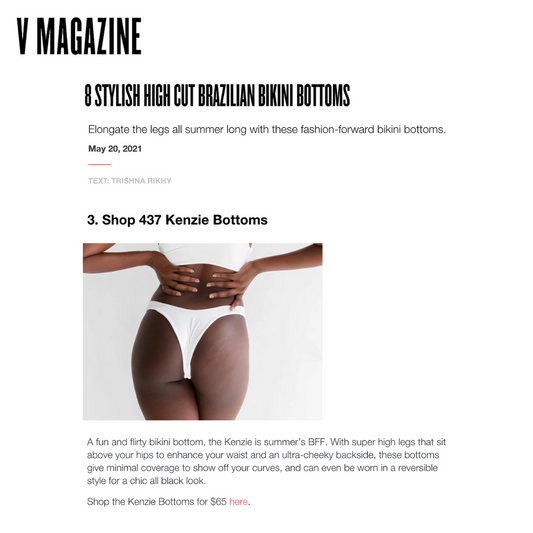 V MAGAZINE: 8 stylish high cut Brazilian bikini bottoms