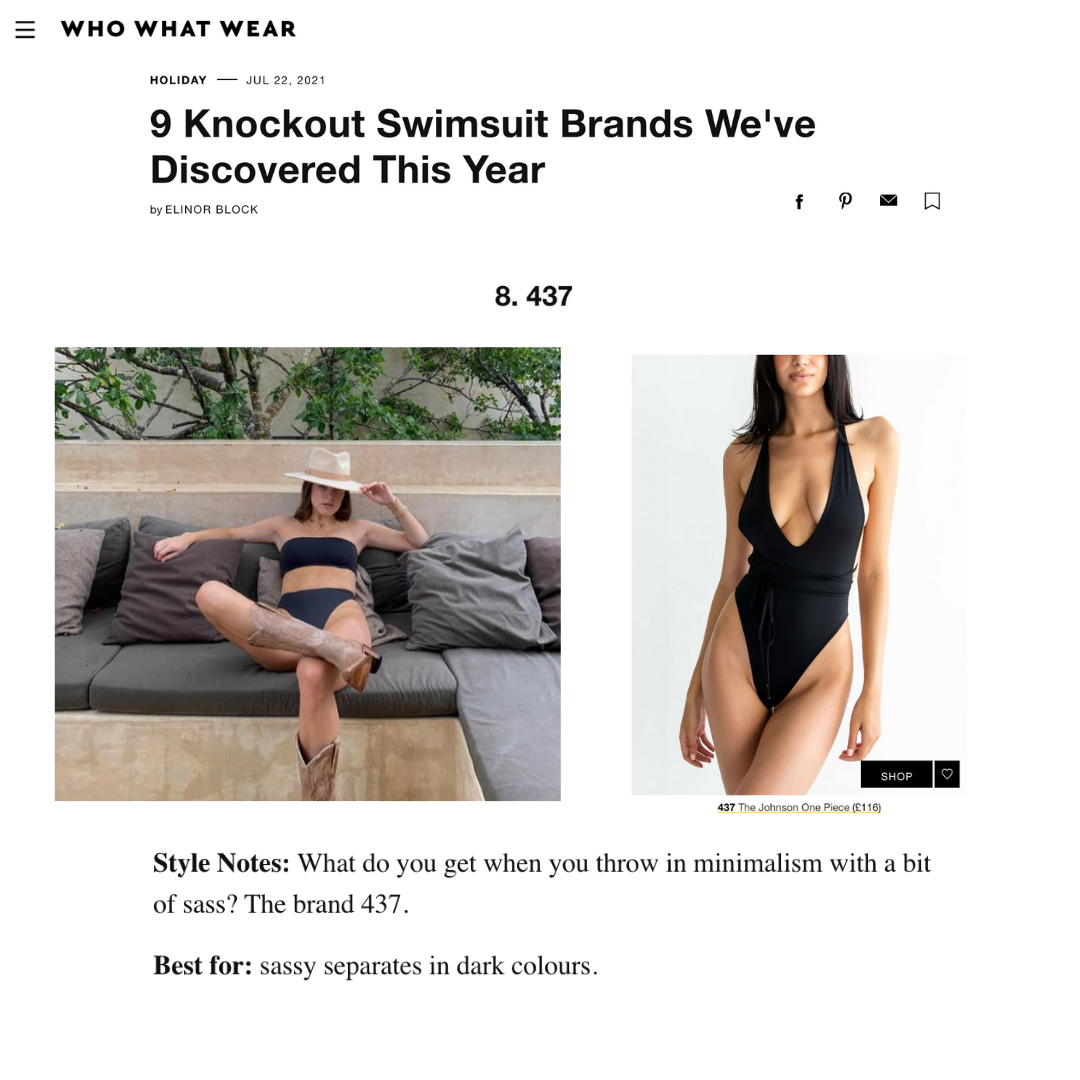 WHO WHAT WEAR: 9 swimsuit brands we've discovered