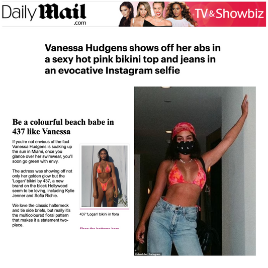DAILY MAIL: Vanessa Hudgens shows off abs in a hot pink bikini top