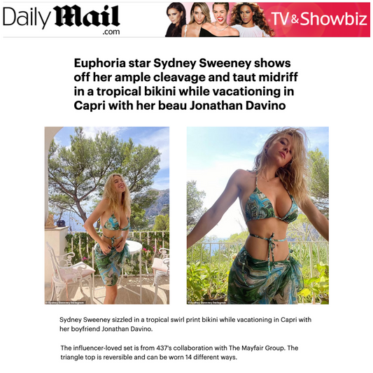 DAILY MAIL: Sydney Sweeney in a tropical bikini