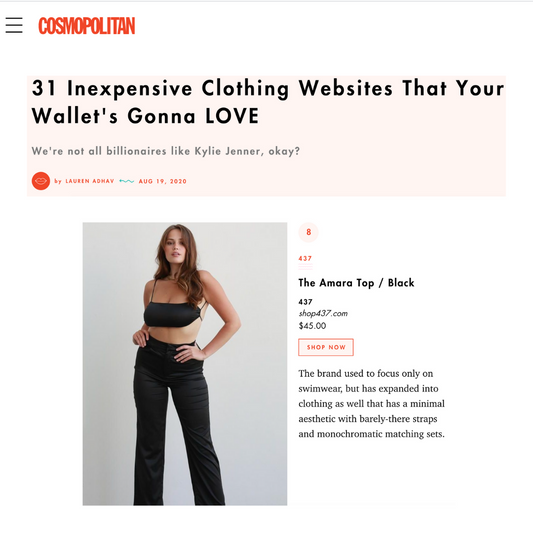 COSMOPOLITAN: Inexpensive clothing websites that your wallet's gonna love