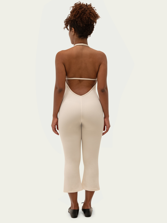 The Halter Onesie / Cream