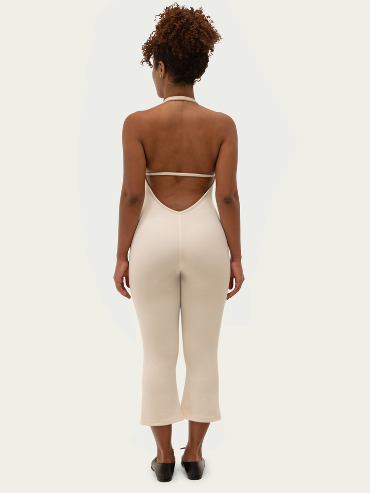 The Halter Onesie / Cream