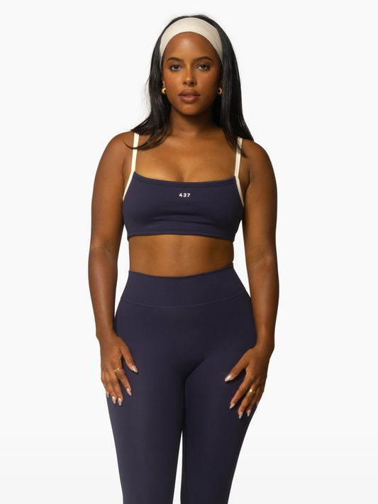 The Micro Bra / Navy-Crème