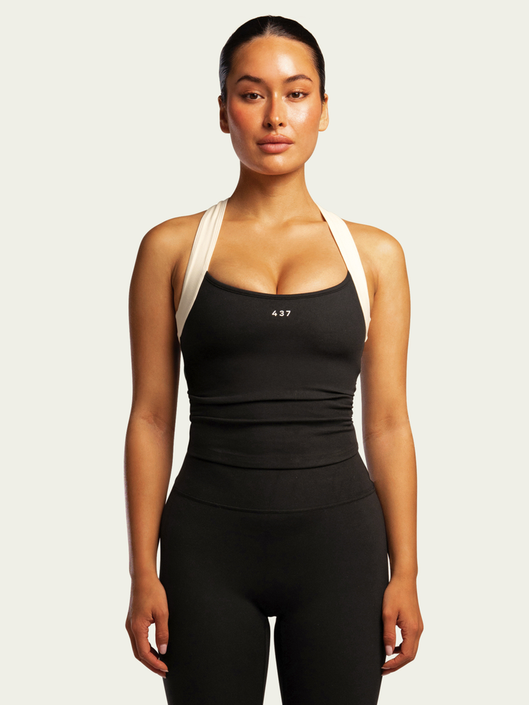 The Sculpt Tank / Black-Cream