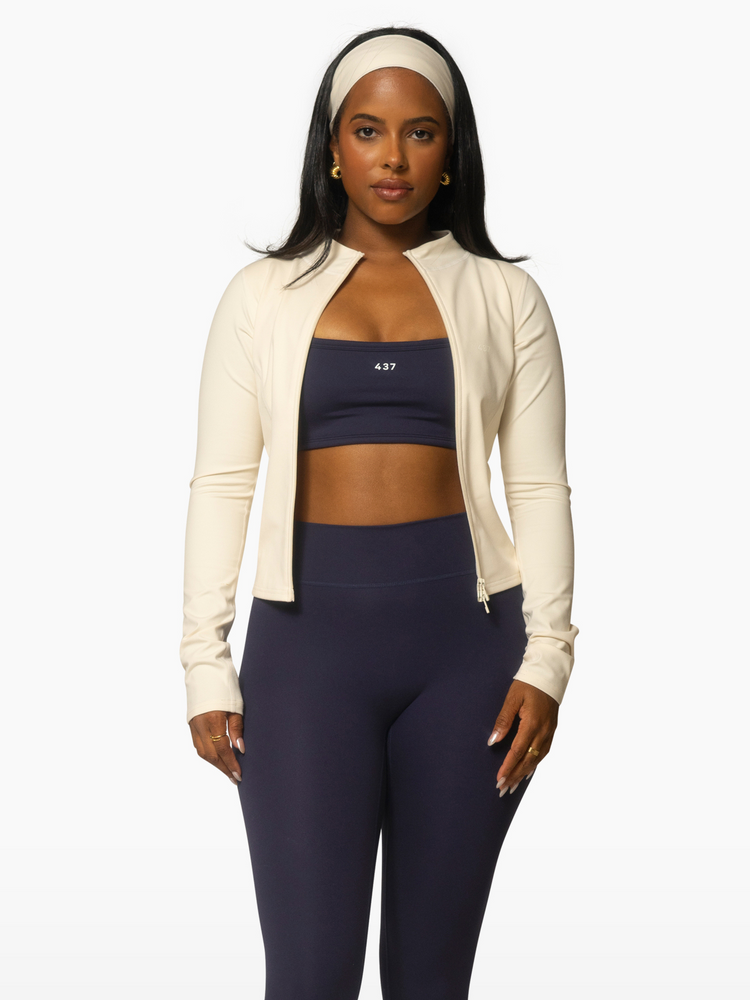 The Micro Bra / Navy-Crème