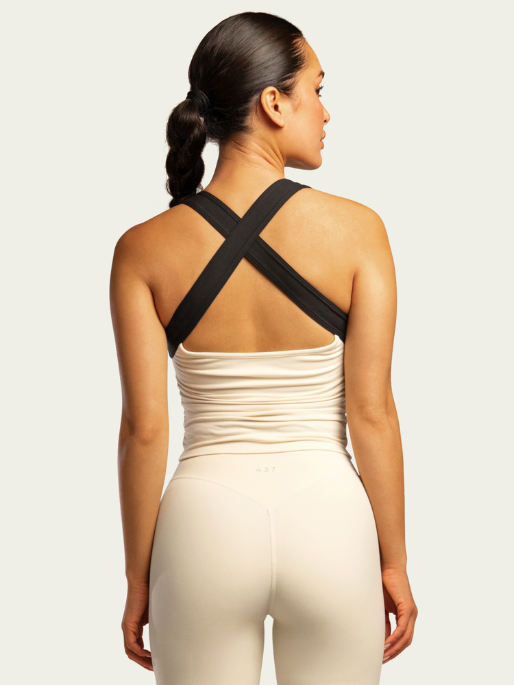The Sculpt Tank / Cream-Black