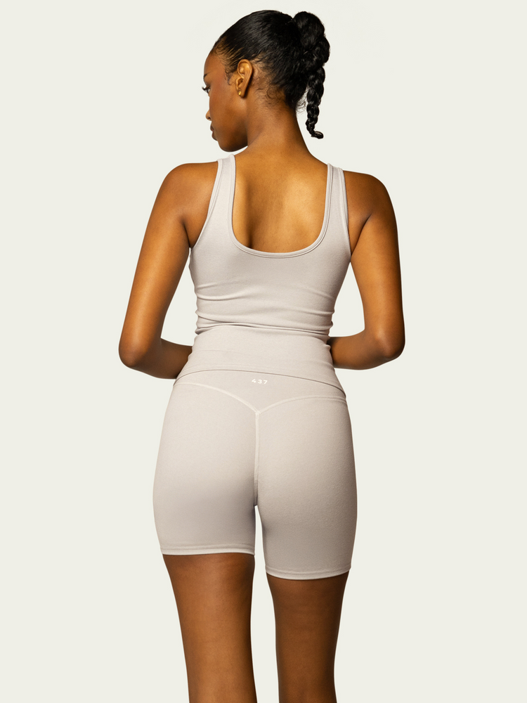 The Square Tank / Heather-Grey