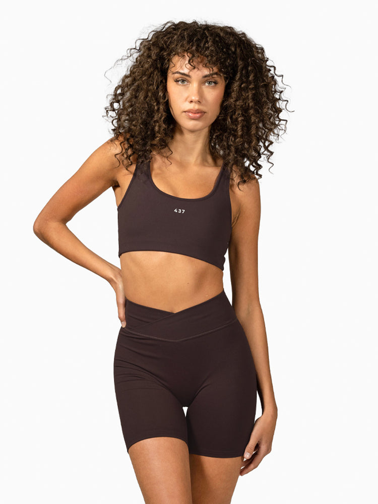 The Scoop Neck Bra / Espresso