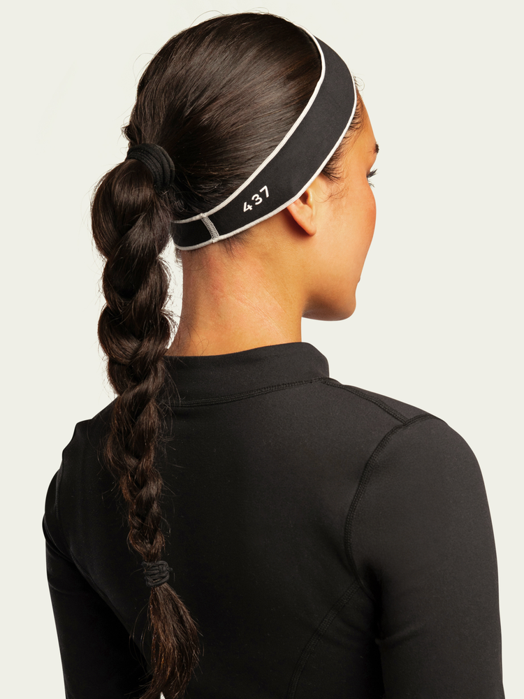 The Micro Headband / Black-Cream