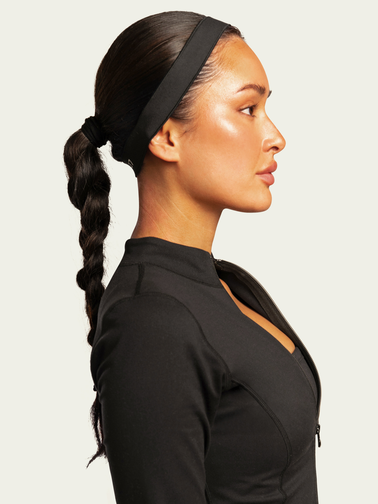 The Micro Headband / Black-Cream