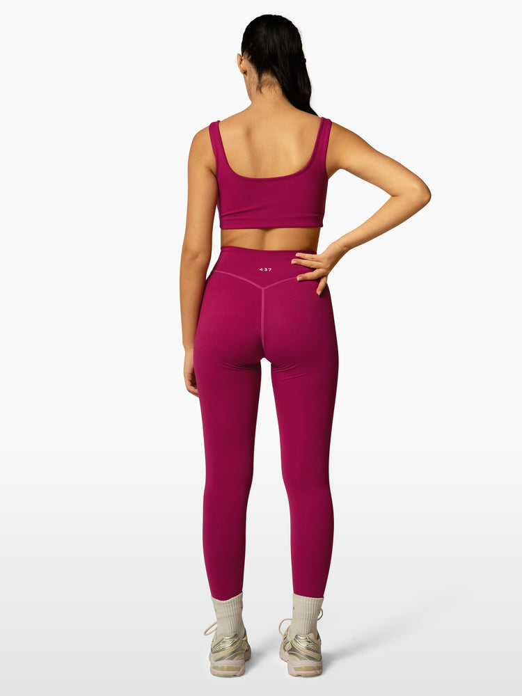 The V Legging / Raspberry