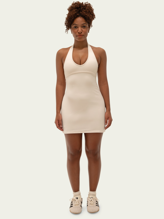 The Halter Play Dress / Cream