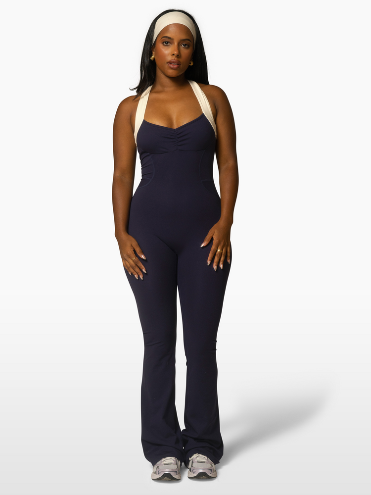 The Sculpt Onesie / Navy-Crème