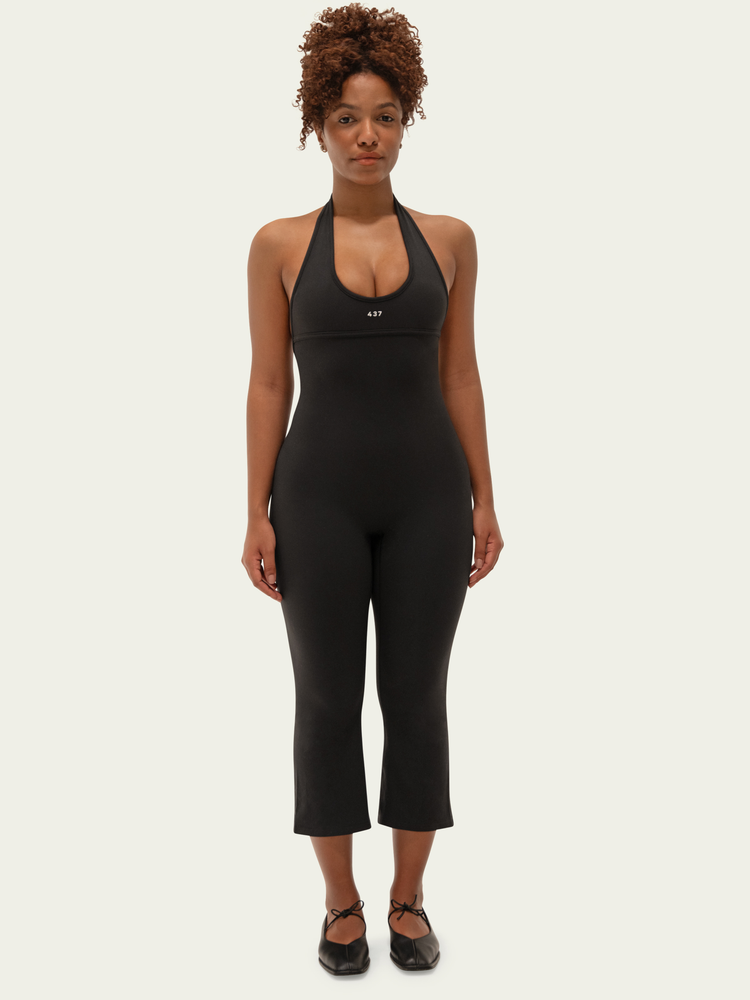 The Halter Onesie / Black