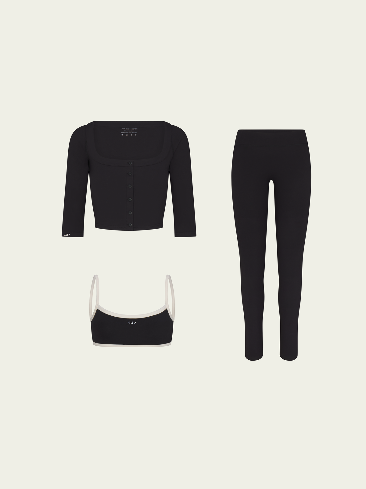 Contrast Crop Set