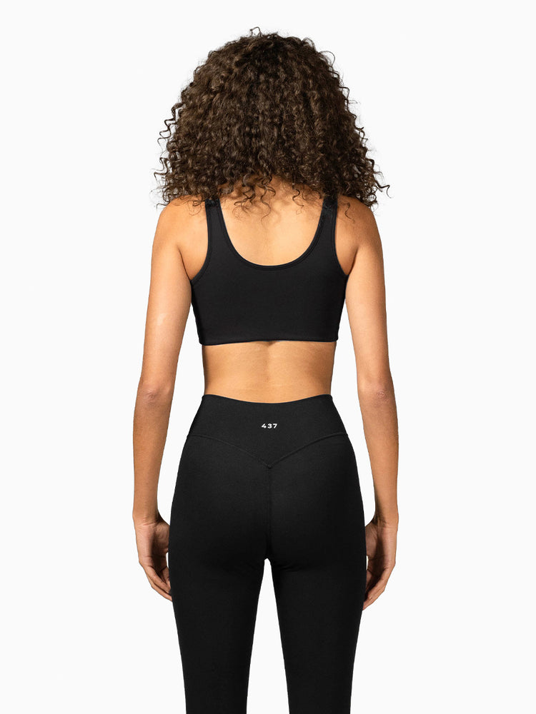 The Scoop Neck Bra / Black