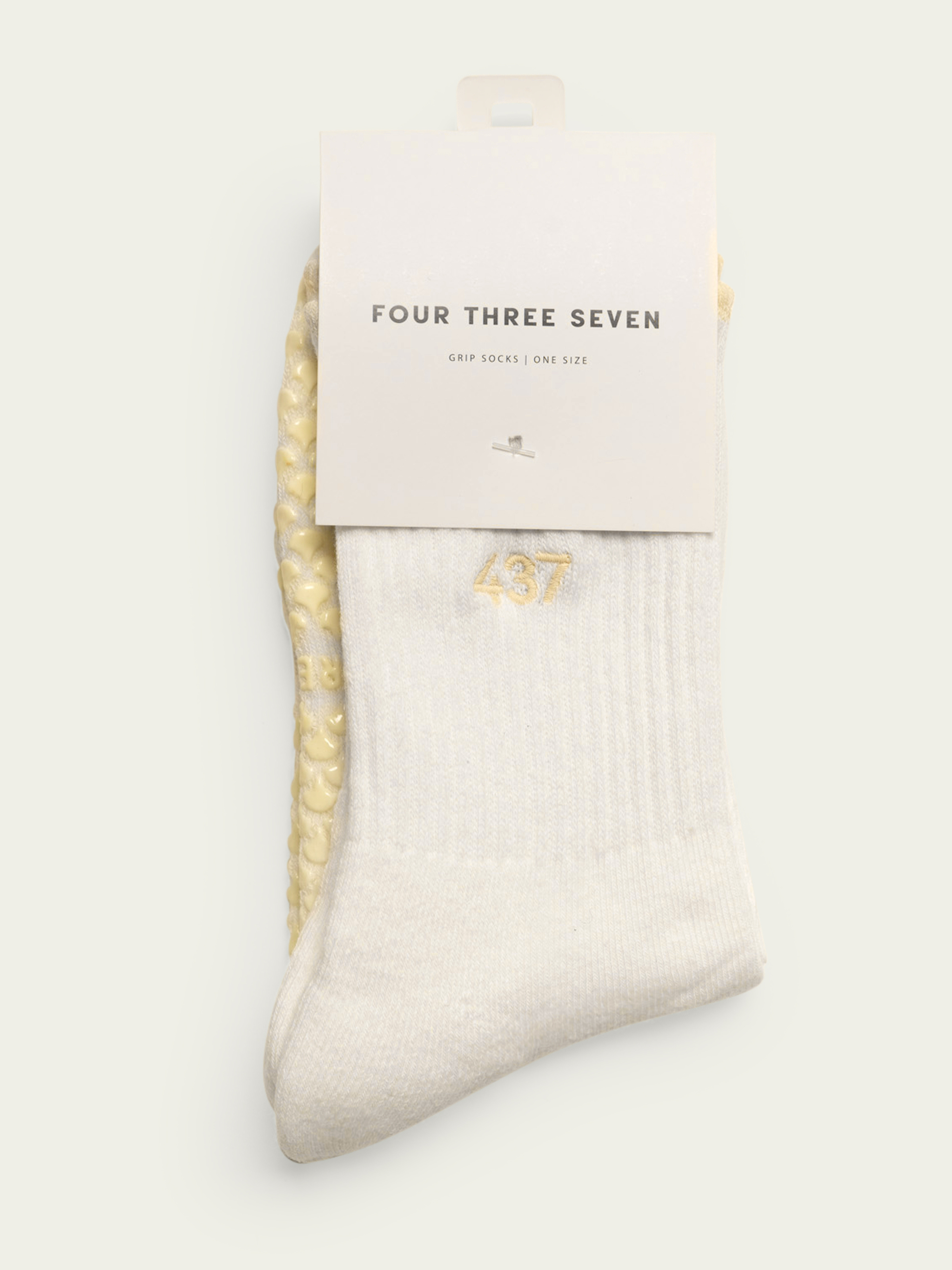 The Reformer Sock / White-Cream