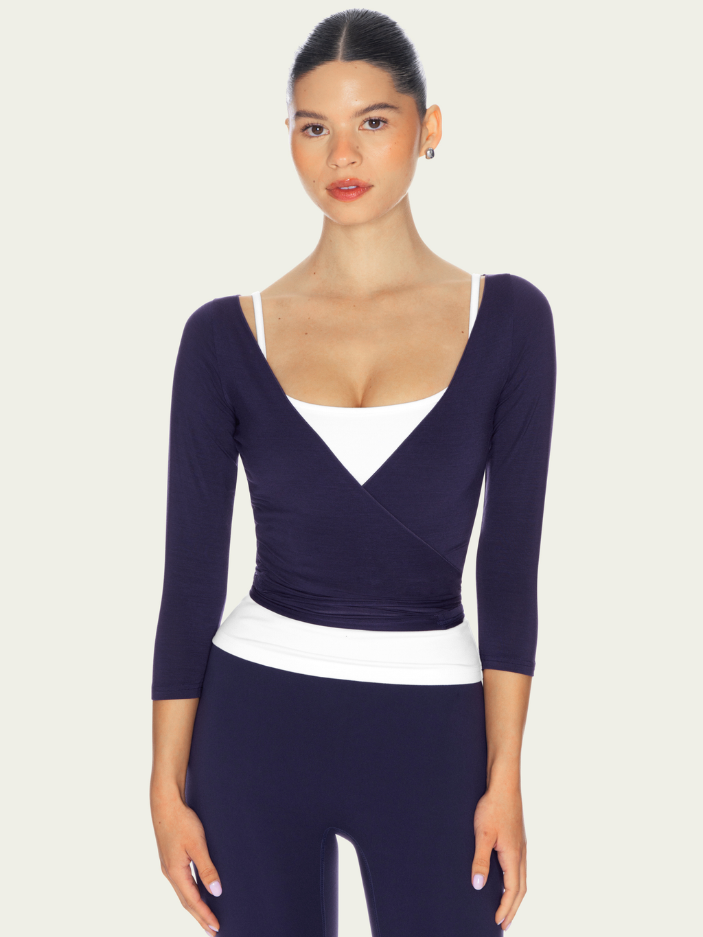 The 3/4 Ballet Wrap Navy